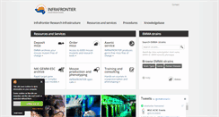 Desktop Screenshot of infrafrontier.eu